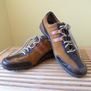 Cole Haan C03995 Men's Casual Two-Tone Brown Oxford Driving Shoes Size 10.5